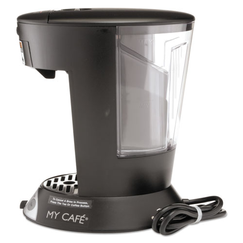 My Cafe Pourover Commercial Grade Coffee/Tea Pod Brewer, Stainless Steel, Black