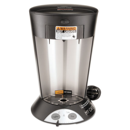 My Cafe Pourover Commercial Grade Coffee/Tea Pod Brewer, Stainless Steel, Black