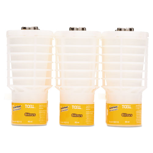 TCell Microtrans Odor Neutralizer Refill, Citrus, 1.62 oz, 6/Carton