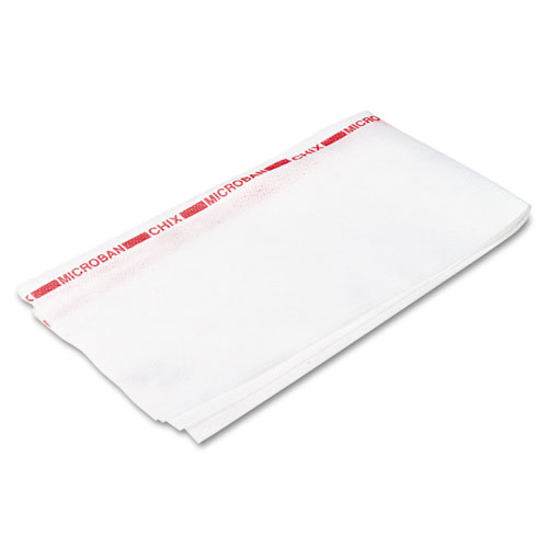 Chix® Reusable Food Service Towels, Fabric, 13 x 24, White, 150/Carton