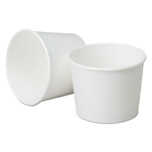 7350006414518, SKILCRAFT, Squat Disposable Paper Cups, White, 12 oz, 1,200/Box