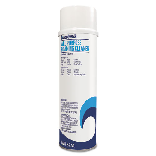 Boardwalk® All-Purpose Foaming Cleaner w/Ammonia, 19 oz Aerosol Spray, 12/Carton