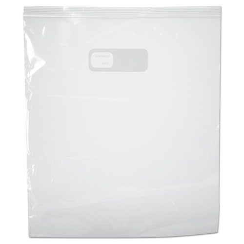 Image of Reclosable Food Storage Bags, 2 gal, 1.75 mil, 13" x 15", Clear, 100/Box