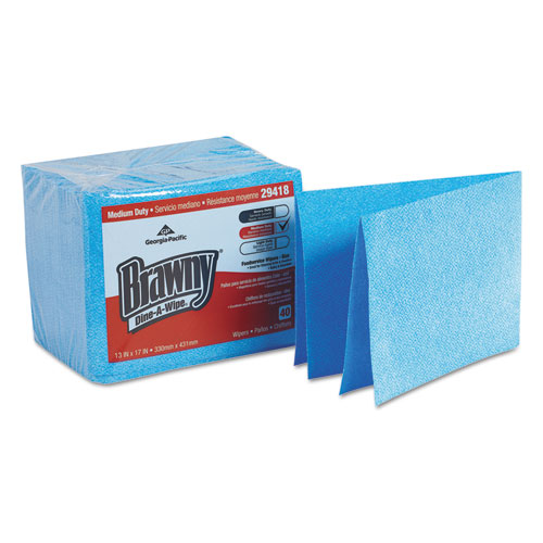 Dine-A-Wipe Foodservice Towels, Blue, 17 X 13, 40/pack, 6 Pack/carton