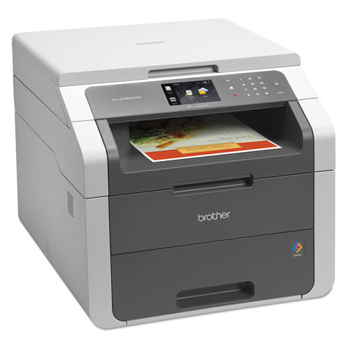 Brother HL-3180CDW Wireless Digital Color Multifunction Printer, Copy