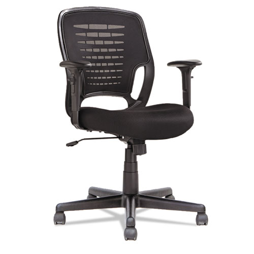 OIF Swivel/Tilt Mesh Task Chair, Supports Up to 250 lb, 17.71" to 21.65" Seat Height, Black