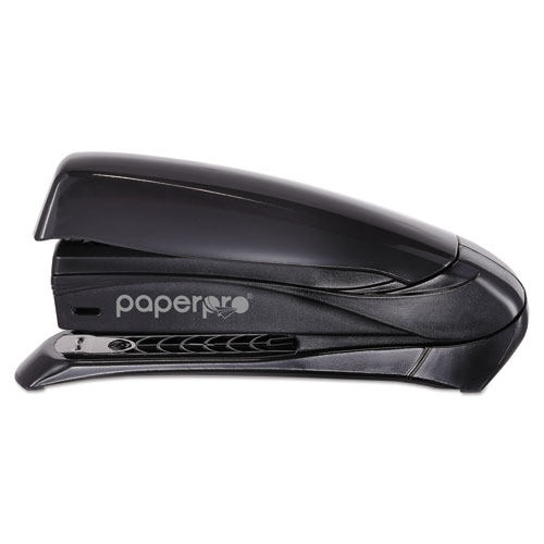 Inspire Spring-Powered Full-Strip Stapler, 20-Sheet Capacity, Black