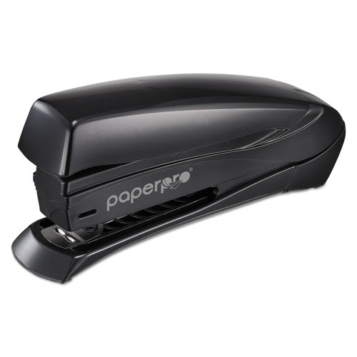 Inspire Spring-Powered Full-Strip Stapler, 20-Sheet Capacity, Black