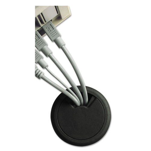 Image of Cord Away® Grommet, Adjustable, 2" Diameter, Black