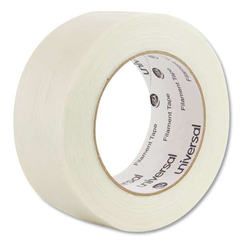 Universal® 350# Premium Filament Tape, 3" Core, 48 mm x 54.8 m, Clear