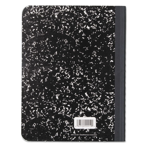 Image of Composition Book, Wide/Legal Rule, Black Cover, 9.75 x 7.5, 100 Sheets