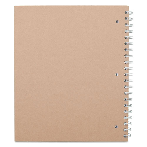 RECYCLED NOTEBOOK, 1 SUBJECT, MEDIUM/COLLEGE RULE, ASSORTED COLOR COVERS, 11 X 8.5, 80 SHEETS