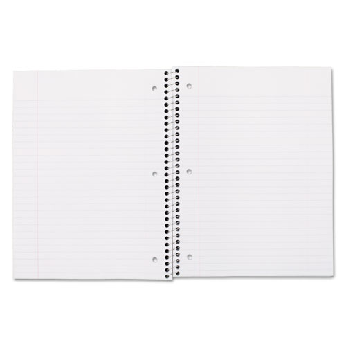 Image of Spiral Notebook, 3-Hole Punched, 1 Subject, Wide/Legal Rule, Randomly Assorted Covers, 10.5 x 7.5, 100 Sheets