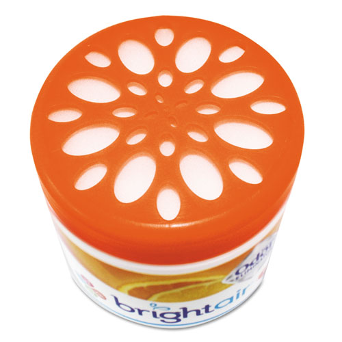 Image of Bright Air® Super Odor Eliminator, Mandarin Orange And Fresh Lemon, 14 Oz Jar, 6/Carton