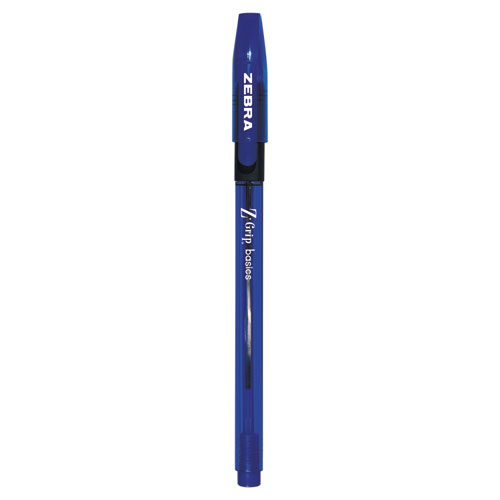 Z-Grip Basics LV Ballpoint Stick Pen, 1 mm Medium, Blue, 30/Pack