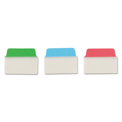 Image of Avery® Ultra Tabs Repositionable Tabs, Standard: 2" X 1.5", 1/5-Cut, Assorted Colors (Blue, Green And Red), 48/Pack