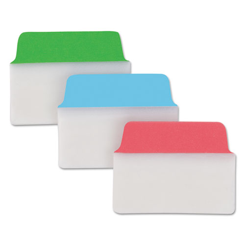 Ultra Tabs Repositionable Standard Tabs, 1/5-Cut Tabs, Assorted Primary Colors, 2" Wide, 48/Pack