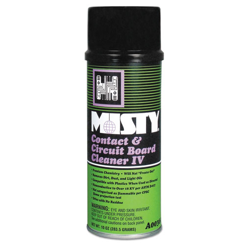 Misty® Contact and Circuit Board Cleaner, 10 oz Aerosol Can, 12/Carton