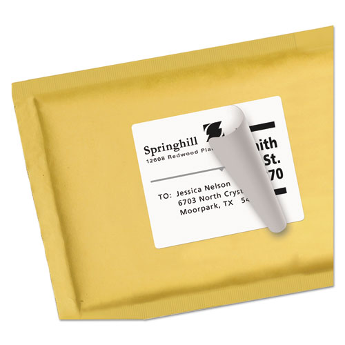 Image of Shipping Labels w/ TrueBlock Technology, Inkjet Printers, 3.33 x 4, White, 6/Sheet, 100 Sheets/Box