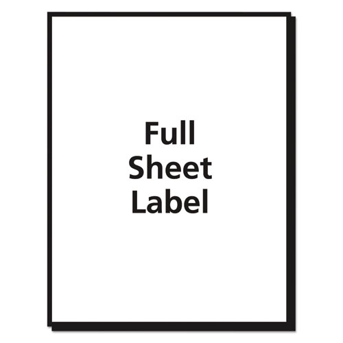 Image of Matte Clear Shipping Labels, Inkjet Printers, 8.5 x 11, Clear, 25/Pack