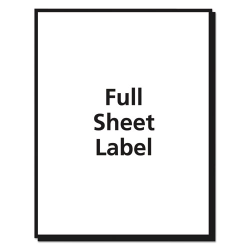 Image of Matte Clear Shipping Labels, Inkjet Printers, 8.5 x 11, Clear, 10/Pack
