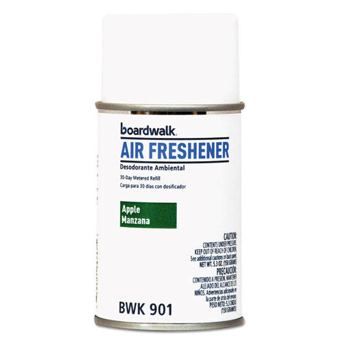 Image of Metered Air Freshener Refill, Apple Harvest, 5.3 oz Aerosol Spray, 12/Carton