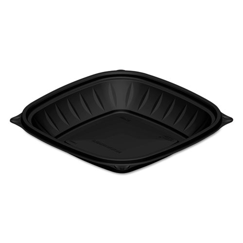 Dart® PresentaBowls Pro Black Square Bowls, 24 oz, 8.5 x 8.5 x 1.8, Plastic, 63/Bag, 4 Bags/Carton