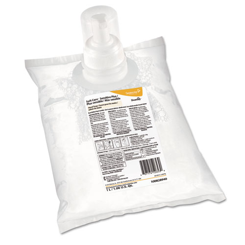 Diversey™ Soft Care Sensitive Plus Foam Soap, Fragrance-Free, 1000 mL Bag, 4/Carton