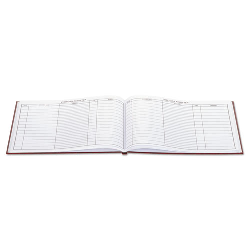 Visitor Register Book, Red Hardcover, 112 Pages, 1,500 Entries, 8 1/2 x 10 1/2