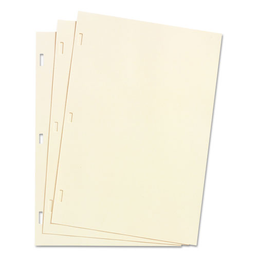 Wilson jones - looseleaf minute book ledger sheets, ivory linen, 14 x 8-1/2, 100 sheet/box, sold as 1 bx