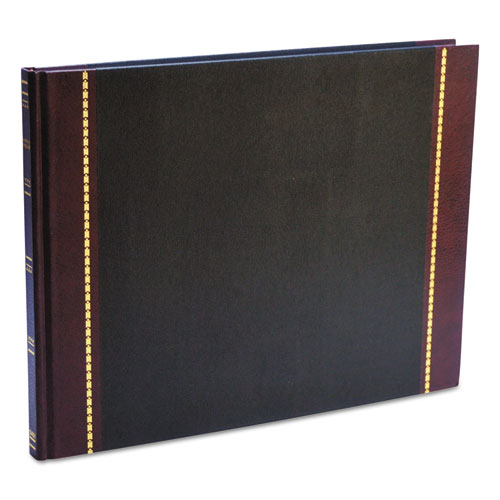Detailed Visitor Register Book, 8 Column Format, Black Cover, 12.25 x 9.5 Sheets, 208 Sheets/Book