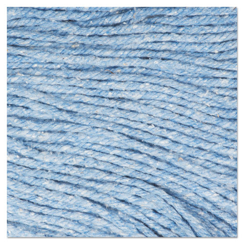 Image of Super Loop Wet Mop Head, Cotton/Synthetic Fiber, 5" Headband, Medium Size, Blue, 12/Carton