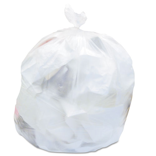 24 x 33 Clear Trash Bags (1000 Bags) (6 Micron)