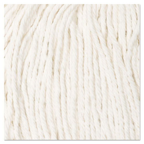 Image of Boardwalk® Cut-End Wet Mop Head, Cotton, #16, White, 12/Carton