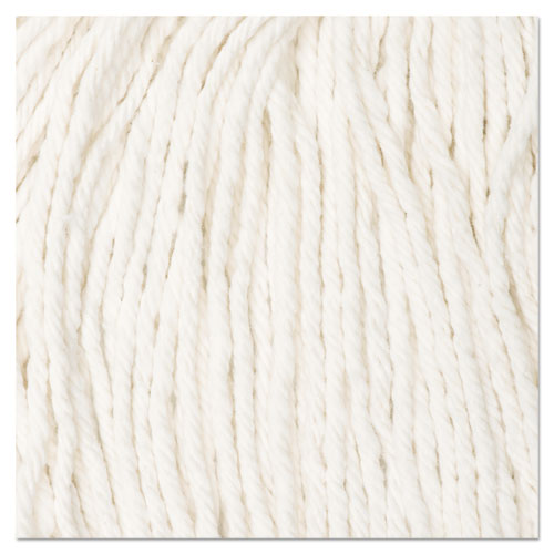 Image of Boardwalk® Cut-End Wet Mop Head, Cotton, No. 16 Size, White