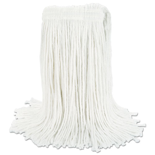 Image of Cut-End Wet Mop Head, Rayon, No. 24, White