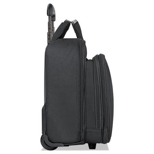 Image of Solo Classic Rolling Case, Fits Devices Up To 17.3", Polyester, 17.5 X 9 X 14, Black