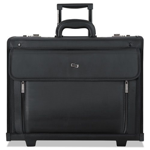 Solo Classic Rolling Catalog Case, Fits Devices Up to 16", Polyester, 18 x 8 x 14, Black