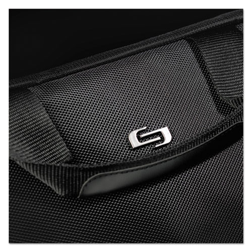 Image of Solo Pro Slim Brief, Fits Devices Up To 16", Polyester, 15.5 X 2 X 11.5, Black