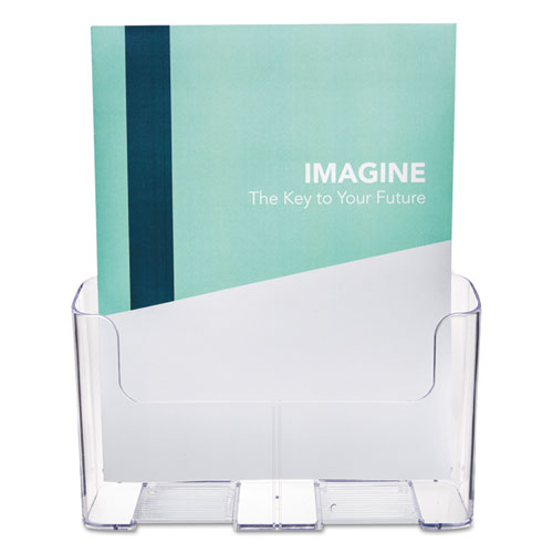 Image of DocuHolder for Countertop/Wall-Mount, Magazine, 9.25w x 3.75d x 10.75h, Clear