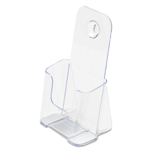 Deflecto® Docuholder For Countertop/Wall-Mount, Leaflet Size, 4.25W X 3.25D X 7.75H, Clear