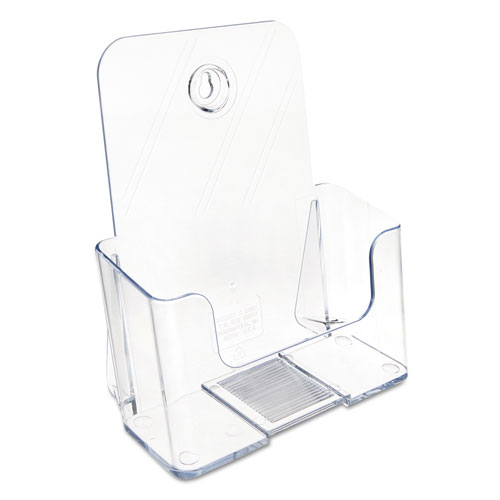 Image of Deflecto® Docuholder For Countertop/Wall-Mount, Booklet Size, 6.5W X 3.75D X 7.75H, Clear