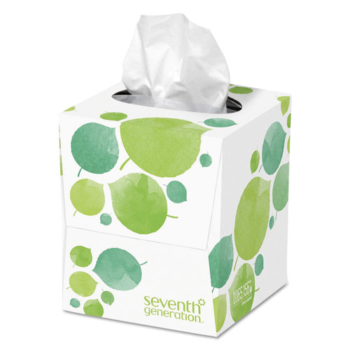 Image of Seventh Generation® 100% Recycled Facial Tissue, 2-Ply, 85 Sheets/Box, 36 Boxes/Carton