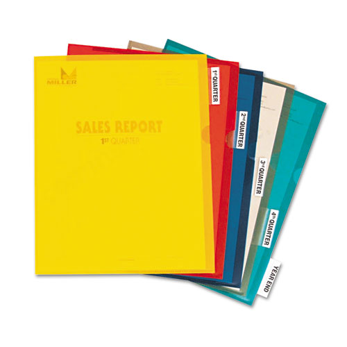 HEAVYWEIGHT PROJECT FOLDERS WITH INDEX TABS, 1/5-CUT TAB, LETTER SIZE, ASSORTED COLORS, 25/BOX
