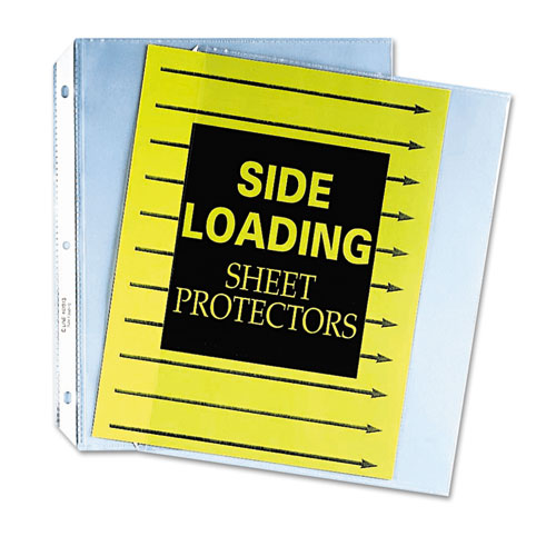 Side Loading Polypropylene Sheet Protectors, Clear, 2", 11 x 8 1/2, 50/BX