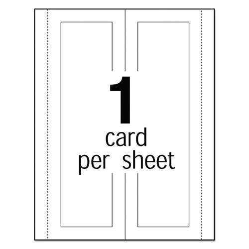 Avery 5309 Large Embossed Tent Card, White, 3 1/2 x 11, 1 Card/Sheet