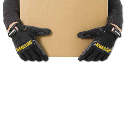 Image of Box Handler Gloves, Black, Large, Pair