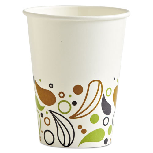 Deerfield Printed Paper Cold Cups, 12 oz, 50 Cups/Sleeve, 20 Sleeves/Carton