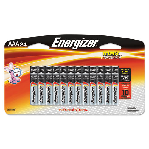 Energizer® MAX Alkaline Batteries, AAA, 24 Batteries/Pack
