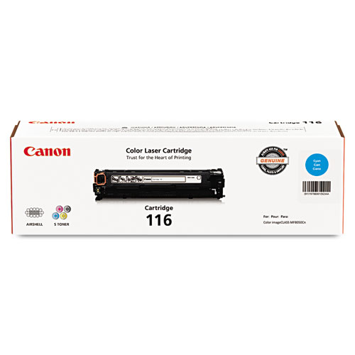 Image of Canon® 1979B001 (116) Toner, 1,500 Page-Yield, Cyan
